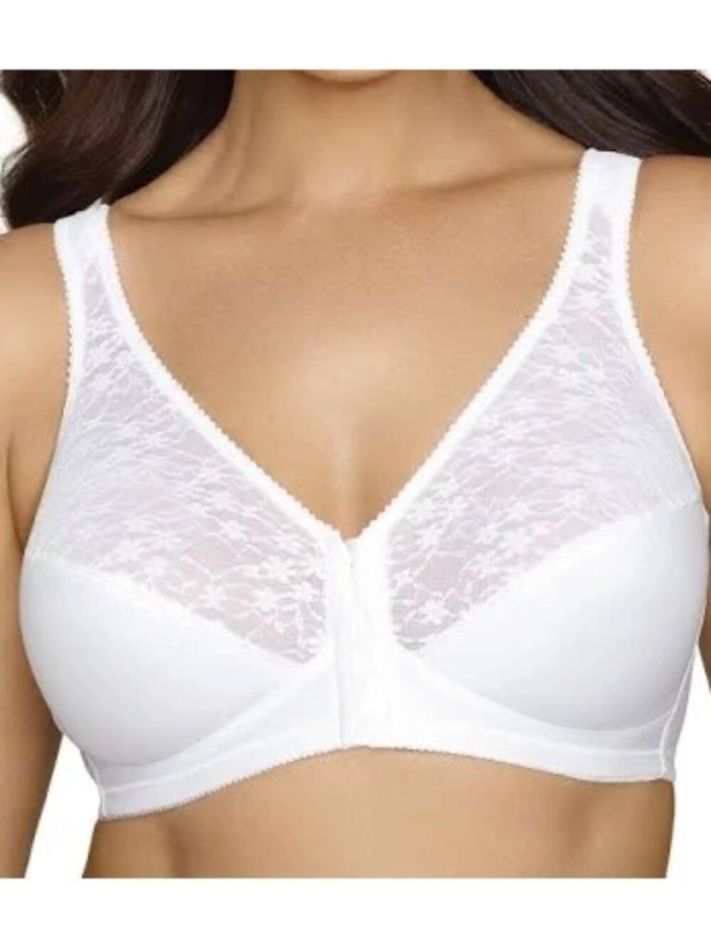 Exquisite Form size 34B Front Close Posture Bra New White